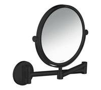 hansgrohe AXOR UNIVERSAL Circular miroir de rasage, grossissement 1,7 fois, pivotant, inclinable, 42849670, Couleur: Noir Mat