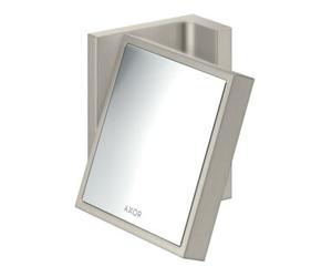 Hansgrohe hansgrohe Axor Uni Miroir de rasage rectangulaire inclinable, montage mural, aspect inox Quantité:1