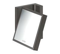 Hansgrohe hansgrohe Axor Uni. Miroir de rasage rectangulaire inclinable, montage mural, chrome noir brossé Quantité:1