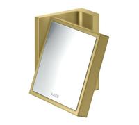 Hansgrohe hansgrohe Axor Uni Miroir de rasage rectangulaire inclinable, montage mural, laiton brossé Quantité:1
