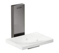 Hansgrohe hansgrohe Axor Uni. Plateau rectangulaire en verre, fixation murale, chrome noir poli Quantité:1