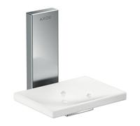 Hansgrohe hansgrohe Axor Uni. Plateau rectangulaire en verre, montage mural, chrome Quantité:1