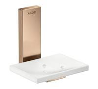 Hansgrohe hansgrohe Axor Uni. Plateau rectangulaire en verre, montage mural, or rouge poli Quantité:1