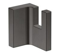 hansgrohe AXOR Universal Crochet Ã serviette rectangulaire, mÃ©tal, 42611, Coloris: Chrome noir brossÃ© - 42611340
