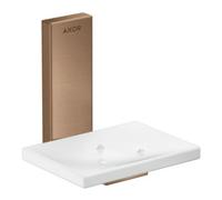 Hansgrohe hansgrohe Axor Uni. Rectangulaire Bol en verre, montage mural, or rouge brossé Quantité:1