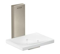 Hansgrohe hansgrohe Axor Uni. Rectangulaire en verre, montage mural, nickel brossé Quantité:1