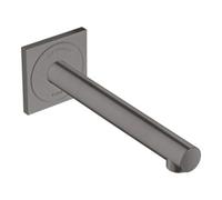 hansgrohe AXOR Uno mitigeur de lavabo électronique encastré, montage mural 220, saillie 225mm, 45111340, Couleur: Chrome noir brossé