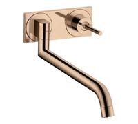 Hansgrohe hansgrohe Axor Uno Mitigeur mural évier encastré, or rouge poli Quantité:1