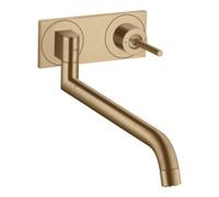 Hansgrohe hansgrohe Axor Uno Mitigeur mural pour évier, bronze brossé Quantité:1