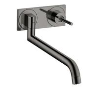 Hansgrohe hansgrohe Axor Uno Mitigeur mural pour évier, chrome noir poli Quantité:1