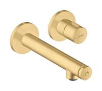 Hansgrohe hansgrohe Axor Uno Select Ensemble complet Mitigeur lavabo encastré, bec 158 mm, or brossé optique Quantité:1