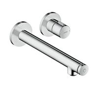 Hansgrohe hansgrohe Axor Uno Select Mitigeur lavabo encastré, bec 221 mm, nickel brossé Quantité:1