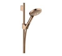 Hansgrohe Set de douche Axor Uno 27987300 900 mm, douchette 120 mm 3 jets, or rouge poli