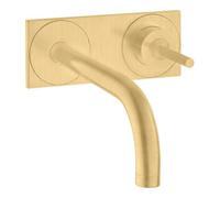 Hansgrohe hansgrohe Axor Uno Set de montage prêt à l’emploi Mitigeur lavabo encastré, poignée à broche, Pl, H 165 mm, b g o Quantité:1