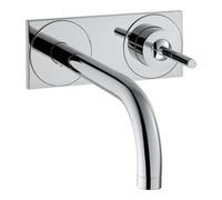 Hansgrohe hansgrohe Axor Uno Set de montage prêt mitigeur lavabo encastré, poignée pic, L 165 mm, chrome Quantité:1