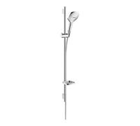 Hansgrohe hansgrohe B-S Raindance Se E 120 EcoSm. Barre de douche 1008 mm, chrome/verre, 3 jets, 8,5 l/min. Quantité:1