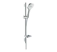 Hansgrohe hansgrohe B-S Raindance Se E 120 EcoSm. Barre de douche 718 mm, blanc/chrome, 3 jets, 8,5 l/min Quantité:1