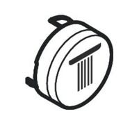 Hansgrohe hansgrohe Bouton-poussoir f UP-THM, touche baignoire, noir mat Quantité:1