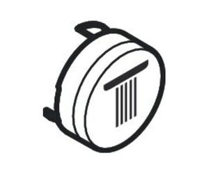 Hansgrohe hansgrohe Bouton-poussoir pour Up-Thermostat, touche marche/arrêt, blanc mat Quantité:1