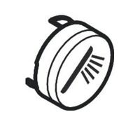 hansgrohe bouton poussoir 93573880 pour thermostat encastré, bouton de douchette, finition mate