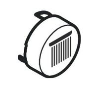 Hansgrohe hansgrohe Bouton poussoir pour UP-THM, tête de douche Rain, finition mat élégant Quantité:1