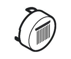 Hansgrohe hansgrohe Bouton poussoir pour UP-THM, tête de douche Rain, finition mat élégant Quantité:1