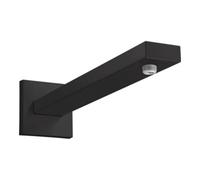 Bras de douche Ã main CarrÃ© 389 mm, Coloris: Noir Mat - 27694670