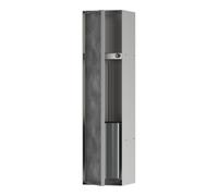 Hansgrohe hansgrohe Brosse WC encastrée XtraStoris avec support, fixation porte, acier inox brossé Quantité:1