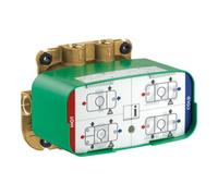 Hansgrohe hansgrohe Corps de base 2 entrées/4 sorties, pour thermostat encastré Axor 1 Quantité:1