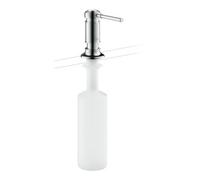 hansgrohe AXOR Montreux Distributeur de savon et de lotion, saillie 91mm, contenance bouteille 500ml, 42018340, Couleur: Chrome noir brossé