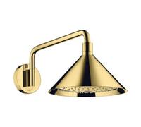 Hansgrohe hansgrohe Douche de tête Axor avec bras, chromé, Ø 240 mm, 2 jets, poli or optique Quantité:1