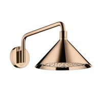 Hansgrohe hansgrohe Douche de tête Axor avec bras, chromé, 240 mm, 2 jets, poli miroir Quantité:1