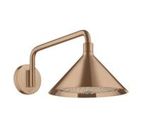 Hansgrohe hansgrohe Douche de tête Axor avec bras, WD, 240 mm, 2 jets, brossé or Quantité:1