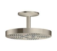 Hansgrohe hansgrohe Douche de tête Axor One avec raccord plafond, 1 jet, nickel brossé Quantité:1