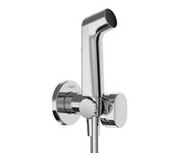 Hansgrohe Pommeau de douche 29232000 S – Économie d'eau, eau chaude, support+flexible 125 cm, chromé