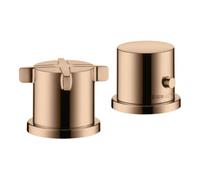 Hansgrohe hansgrohe Ensemble complet Axor Citterio E 2-L-BW-Rand mit Thermostat, or poli Quantité:1