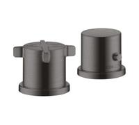 hansgrohe AXOR Citterio E 2 trous pour baignoire avec thermostat, 36412340, Couleur: Chrome noir brossé
