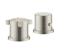 Hansgrohe hansgrohe Ensemble complet Axor Citterio E mitigeur 2 trous, avec thermostat, look acier inoxydable Quantité:1