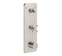 Hansgrohe hansgrohe Ensemble complet Axor Citterio E mitigeur thermostatique encastré 380x120mm, avec Pl, aspect acier inoxydable Quantité:1