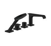 Hansgrohe hansgrohe Ensemble complet Axor Citterio E Robinet mural 4 trous, avec thermostat, noir mat Quantité:1