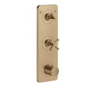 Hansgrohe hansgrohe Ensemble complet Axor Citterio E Thermostat encastré 380x120mm, avec plaque, bronze brossé Quantité:1