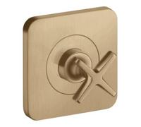 Hansgrohe hansgrohe Ensemble complet Axor Citterio E Vanne d'arrêt encastrée 120x120mm, bronze brossé Quantité:1