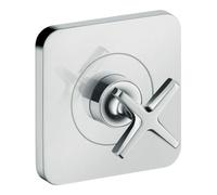 Hansgrohe hansgrohe Ensemble complet Axor Citterio E vanne d'arrêt encastrée 120x120mm, chrome Quantité:1