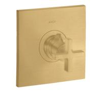hansgrohe AXOR Citterio Thermostat 59 l/min Thermostat encastré à haut débit, poignée transversale, 39716250, Couleur: Optique or brossé