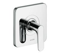 Hansgrohe hansgrohe Ensemble complet Axor Citterio M vanne d'arrêt encastrée, levier, chrome Quantité:1