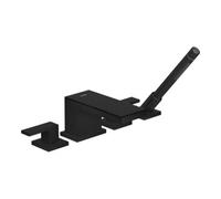 Hansgrohe hansgrohe Ensemble complet Axor MyEdition 4-L-BW-Rand-Arm., avec plaque, noir mat/verre noir brillant Quantité:1