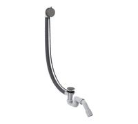 Hansgrohe hansgrohe Ensemble complet Flexaplus S garniture vidage/débordement, chrome brossé bleu Quantité:1