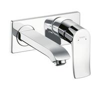 Hansgrohe hansgrohe Ensemble complet Metris EcoSmart plus Mitigeur lavabo encastré, bec 165 mm, 3,5 l/m, chromé Quantité:1