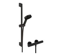 Hansgrohe Ensemble de douche Pulsify Select S 669 mm BrSt avec douchette 3 jets – mat noir