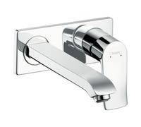 Hansgrohe hansgrohe Ensemble de montage Metris Bec 225 mm, mitigeur lavabo encastré, chrome Quantité:1